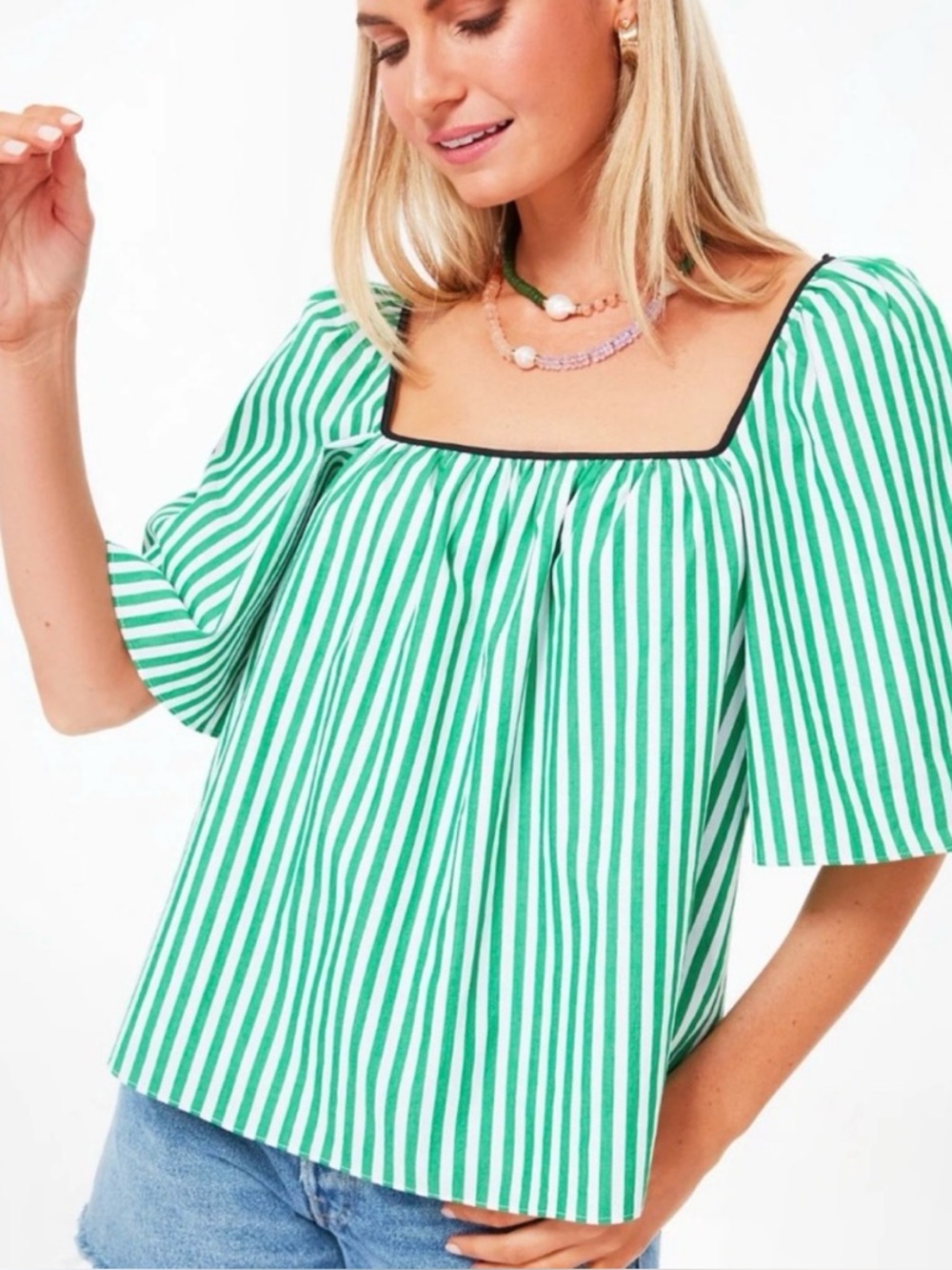 Tuckernuck Pomander Place Green Celia Top